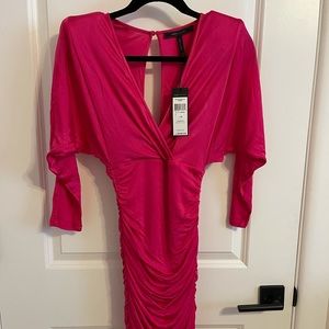 BCBG hot pink mini dress